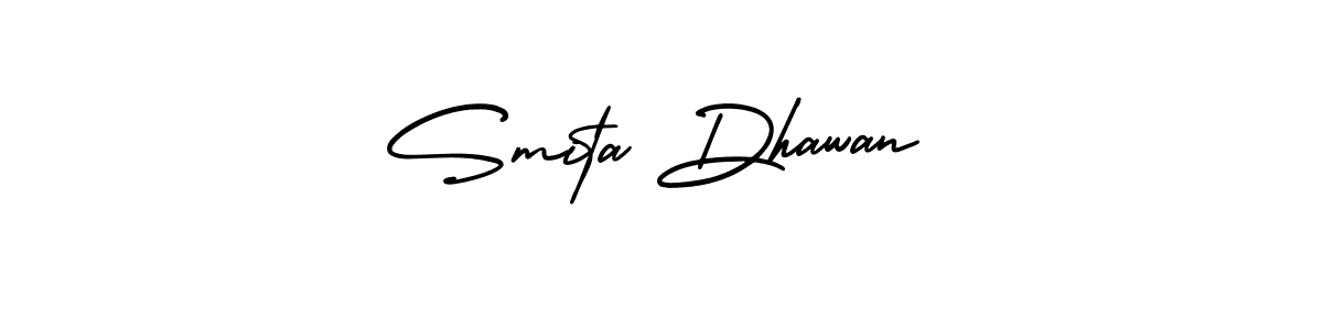 AmerikaSignatureDemo-Regular is a professional signature style that is perfect for those who want to add a touch of class to their signature. It is also a great choice for those who want to make their signature more unique. Get Smita Dhawan name to fancy signature for free. Smita Dhawan signature style 3 images and pictures png