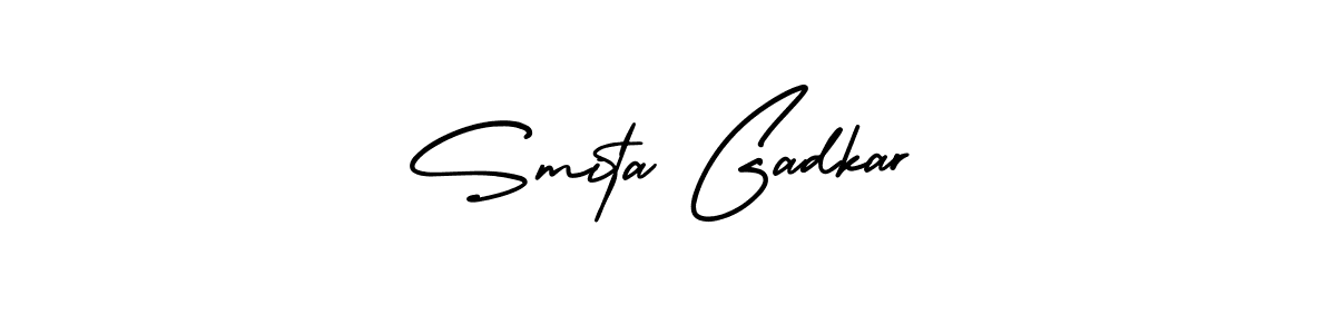 How to make Smita Gadkar name signature. Use AmerikaSignatureDemo-Regular style for creating short signs online. This is the latest handwritten sign. Smita Gadkar signature style 3 images and pictures png