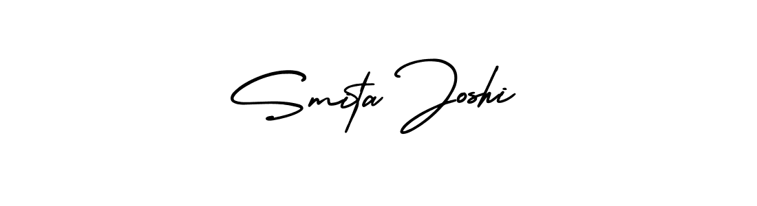 Make a short Smita Joshi signature style. Manage your documents anywhere anytime using AmerikaSignatureDemo-Regular. Create and add eSignatures, submit forms, share and send files easily. Smita Joshi signature style 3 images and pictures png