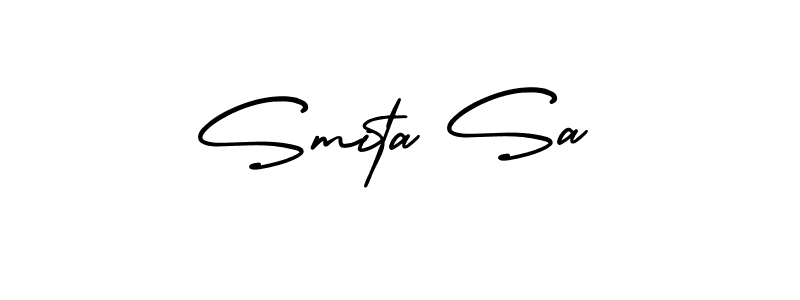 Best and Professional Signature Style for Smita Sa. AmerikaSignatureDemo-Regular Best Signature Style Collection. Smita Sa signature style 3 images and pictures png