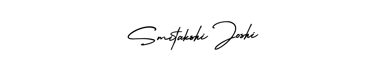 How to make Smitakshi Joshi signature? AmerikaSignatureDemo-Regular is a professional autograph style. Create handwritten signature for Smitakshi Joshi name. Smitakshi Joshi signature style 3 images and pictures png