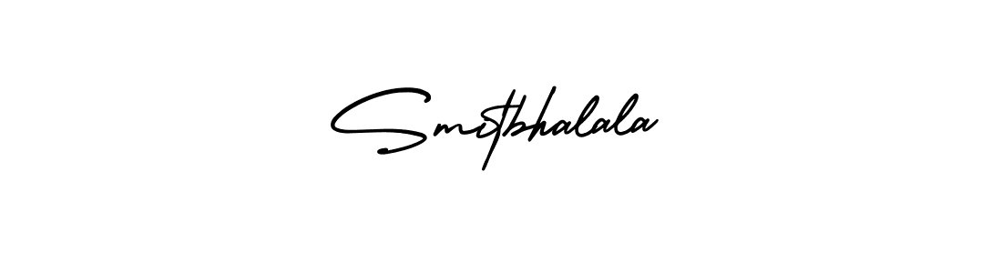 Design your own signature with our free online signature maker. With this signature software, you can create a handwritten (AmerikaSignatureDemo-Regular) signature for name Smitbhalala. Smitbhalala signature style 3 images and pictures png