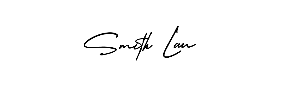 The best way (AmerikaSignatureDemo-Regular) to make a short signature is to pick only two or three words in your name. The name Smith Lau include a total of six letters. For converting this name. Smith Lau signature style 3 images and pictures png