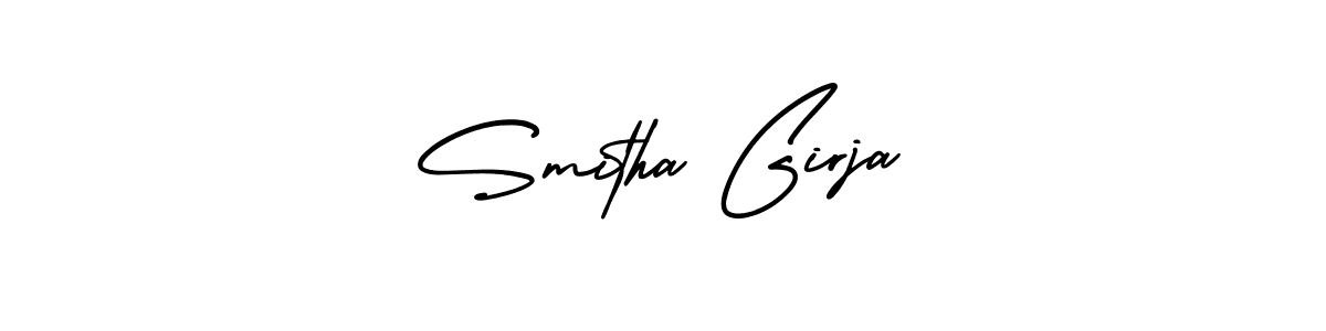 Check out images of Autograph of Smitha Girja name. Actor Smitha Girja Signature Style. AmerikaSignatureDemo-Regular is a professional sign style online. Smitha Girja signature style 3 images and pictures png