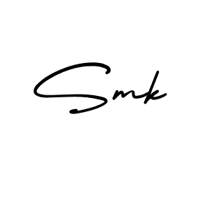 Make a beautiful signature design for name Smk. Use this online signature maker to create a handwritten signature for free. Smk signature style 3 images and pictures png