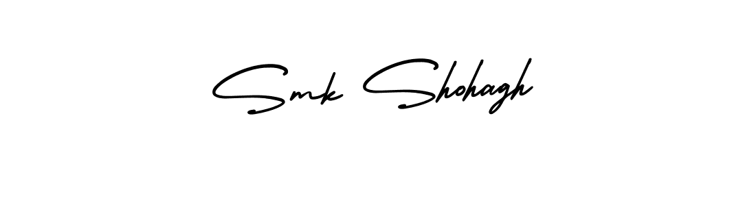 Make a beautiful signature design for name Smk Shohagh. With this signature (AmerikaSignatureDemo-Regular) style, you can create a handwritten signature for free. Smk Shohagh signature style 3 images and pictures png