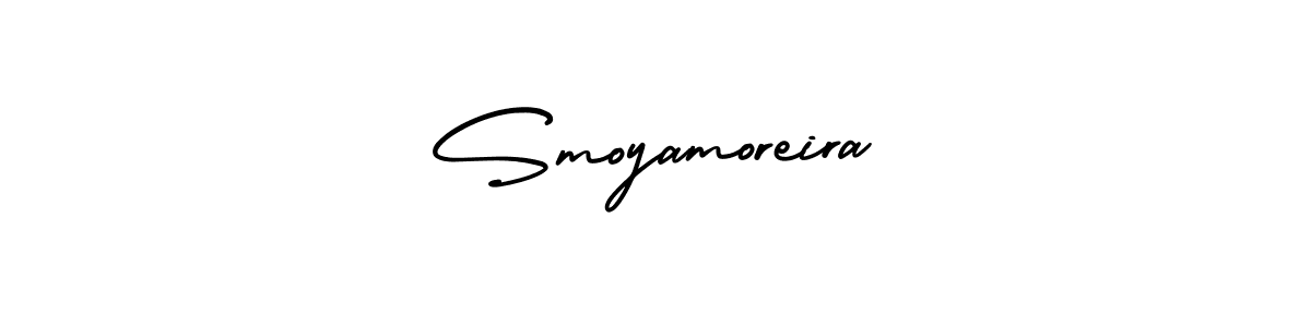 AmerikaSignatureDemo-Regular is a professional signature style that is perfect for those who want to add a touch of class to their signature. It is also a great choice for those who want to make their signature more unique. Get Smoyamoreira name to fancy signature for free. Smoyamoreira signature style 3 images and pictures png