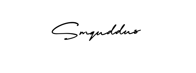 Make a beautiful signature design for name Smquddus. With this signature (AmerikaSignatureDemo-Regular) style, you can create a handwritten signature for free. Smquddus signature style 3 images and pictures png