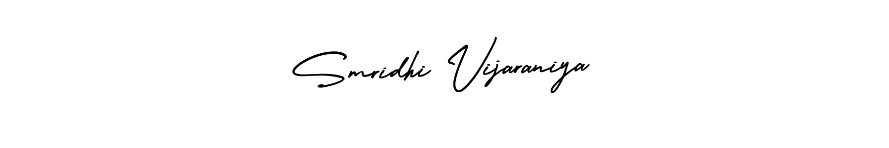 Design your own signature with our free online signature maker. With this signature software, you can create a handwritten (AmerikaSignatureDemo-Regular) signature for name Smridhi Vijaraniya. Smridhi Vijaraniya signature style 3 images and pictures png