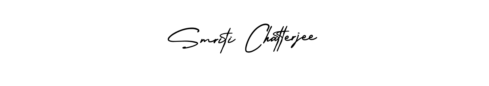 Check out images of Autograph of Smriti Chatterjee name. Actor Smriti Chatterjee Signature Style. AmerikaSignatureDemo-Regular is a professional sign style online. Smriti Chatterjee signature style 3 images and pictures png