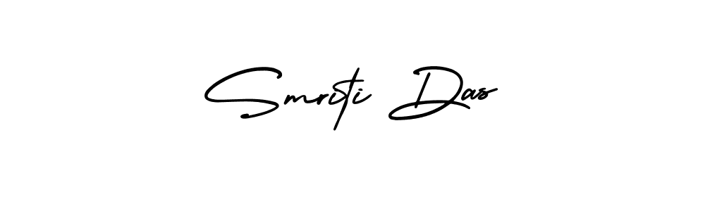 The best way (AmerikaSignatureDemo-Regular) to make a short signature is to pick only two or three words in your name. The name Smriti Das include a total of six letters. For converting this name. Smriti Das signature style 3 images and pictures png