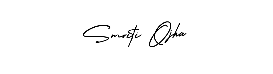 Make a short Smriti Ojha signature style. Manage your documents anywhere anytime using AmerikaSignatureDemo-Regular. Create and add eSignatures, submit forms, share and send files easily. Smriti Ojha signature style 3 images and pictures png