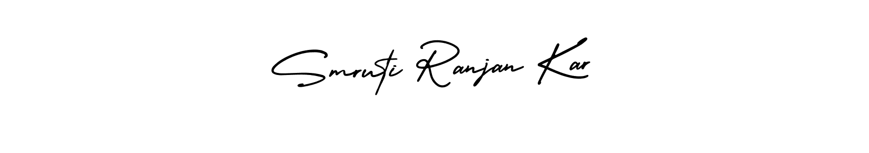 How to make Smruti Ranjan Kar name signature. Use AmerikaSignatureDemo-Regular style for creating short signs online. This is the latest handwritten sign. Smruti Ranjan Kar signature style 3 images and pictures png