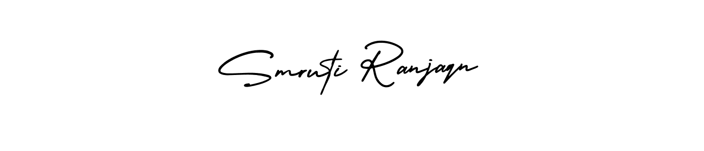 Smruti Ranjaqn stylish signature style. Best Handwritten Sign (AmerikaSignatureDemo-Regular) for my name. Handwritten Signature Collection Ideas for my name Smruti Ranjaqn. Smruti Ranjaqn signature style 3 images and pictures png