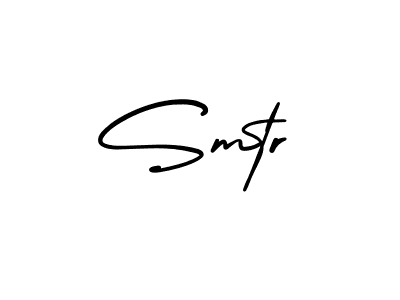 The best way (AmerikaSignatureDemo-Regular) to make a short signature is to pick only two or three words in your name. The name Smtr include a total of six letters. For converting this name. Smtr signature style 3 images and pictures png