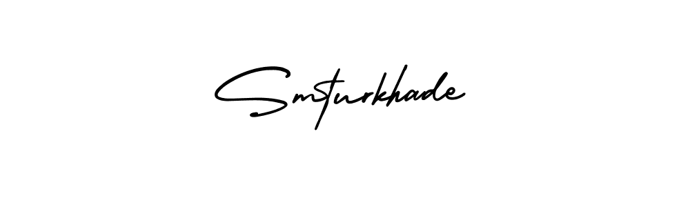 Create a beautiful signature design for name Smturkhade. With this signature (AmerikaSignatureDemo-Regular) fonts, you can make a handwritten signature for free. Smturkhade signature style 3 images and pictures png