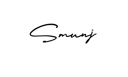Make a beautiful signature design for name Smunj. Use this online signature maker to create a handwritten signature for free. Smunj signature style 3 images and pictures png
