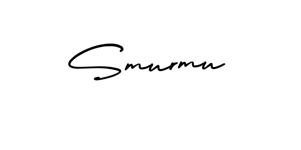 It looks lik you need a new signature style for name Smurmu. Design unique handwritten (AmerikaSignatureDemo-Regular) signature with our free signature maker in just a few clicks. Smurmu signature style 3 images and pictures png