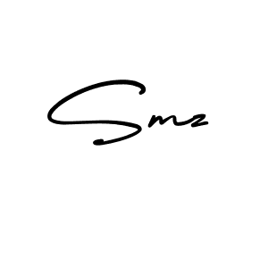 Make a beautiful signature design for name Smz. Use this online signature maker to create a handwritten signature for free. Smz signature style 3 images and pictures png