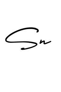 Create a beautiful signature design for name Sn. With this signature (AmerikaSignatureDemo-Regular) fonts, you can make a handwritten signature for free. Sn signature style 3 images and pictures png