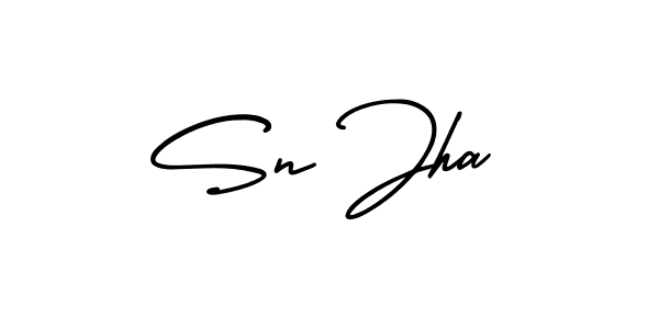 It looks lik you need a new signature style for name Sn Jha. Design unique handwritten (AmerikaSignatureDemo-Regular) signature with our free signature maker in just a few clicks. Sn Jha signature style 3 images and pictures png