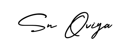 Express your personality with a custom Sn Oviya signature crafted with AmerikaSignatureDemo-Regular typography. Free transparent PNG download available. Sn Oviya signature style 3 images and pictures png