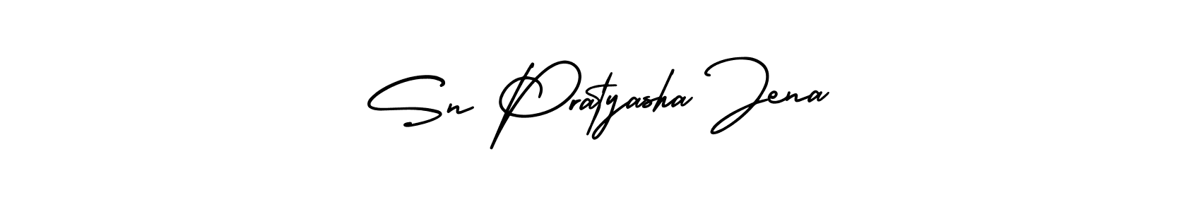 AmerikaSignatureDemo-Regular is a professional signature style that is perfect for those who want to add a touch of class to their signature. It is also a great choice for those who want to make their signature more unique. Get Sn Pratyasha Jena name to fancy signature for free. Sn Pratyasha Jena signature style 3 images and pictures png