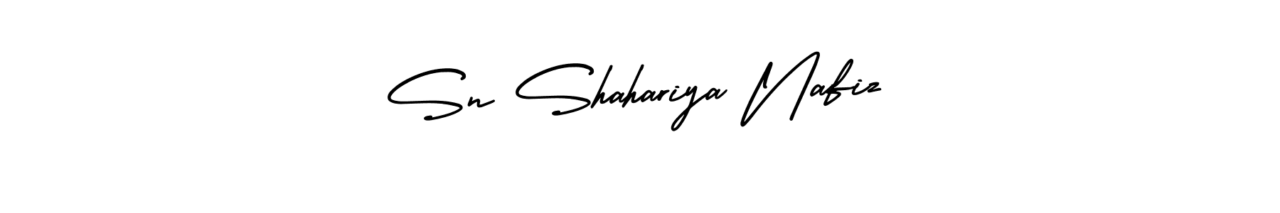 AmerikaSignatureDemo-Regular is a professional signature style that is perfect for those who want to add a touch of class to their signature. It is also a great choice for those who want to make their signature more unique. Get Sn Shahariya Nafiz name to fancy signature for free. Sn Shahariya Nafiz signature style 3 images and pictures png