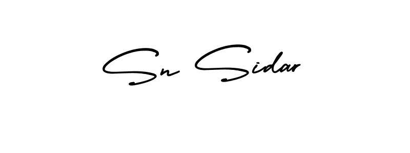 This is the best signature style for the Sn Sidar name. Also you like these signature font (AmerikaSignatureDemo-Regular). Mix name signature. Sn Sidar signature style 3 images and pictures png