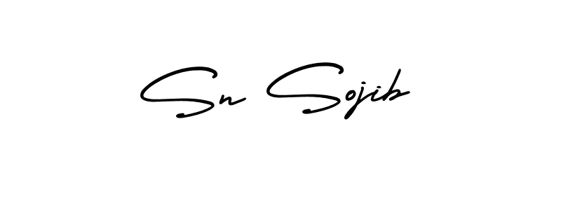 Design your own signature with our free online signature maker. With this signature software, you can create a handwritten (AmerikaSignatureDemo-Regular) signature for name Sn Sojib. Sn Sojib signature style 3 images and pictures png