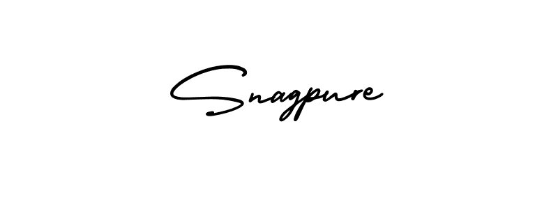 How to make Snagpure signature? AmerikaSignatureDemo-Regular is a professional autograph style. Create handwritten signature for Snagpure name. Snagpure signature style 3 images and pictures png