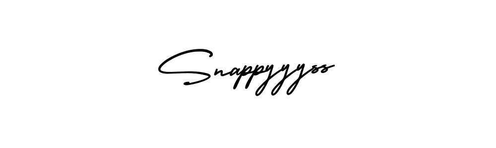 Also we have Snappyyyss name is the best signature style. Create professional handwritten signature collection using AmerikaSignatureDemo-Regular autograph style. Snappyyyss signature style 3 images and pictures png
