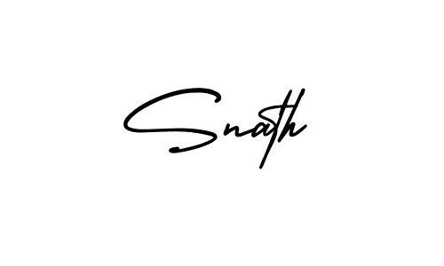 It looks lik you need a new signature style for name Snath. Design unique handwritten (AmerikaSignatureDemo-Regular) signature with our free signature maker in just a few clicks. Snath signature style 3 images and pictures png