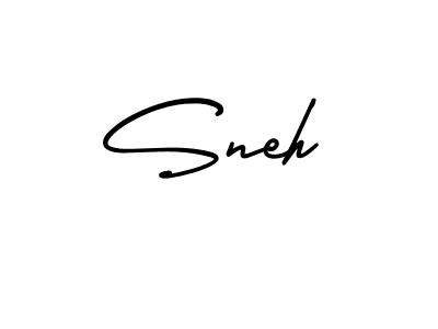 Sneh stylish signature style. Best Handwritten Sign (AmerikaSignatureDemo-Regular) for my name. Handwritten Signature Collection Ideas for my name Sneh. Sneh signature style 3 images and pictures png