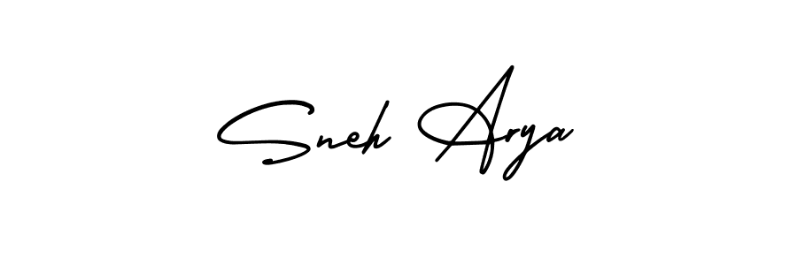 Similarly AmerikaSignatureDemo-Regular is the best handwritten signature design. Signature creator online .You can use it as an online autograph creator for name Sneh Arya. Sneh Arya signature style 3 images and pictures png