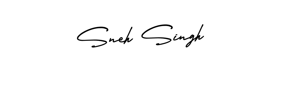 How to Draw Sneh Singh signature style? AmerikaSignatureDemo-Regular is a latest design signature styles for name Sneh Singh. Sneh Singh signature style 3 images and pictures png