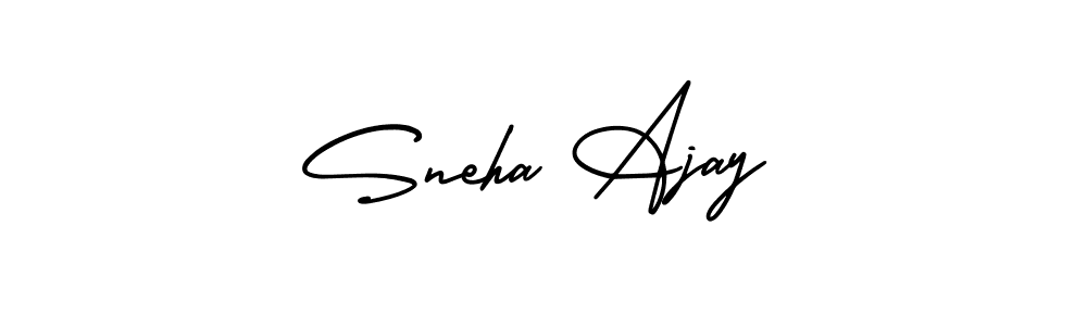 Use a signature maker to create a handwritten signature online. With this signature software, you can design (AmerikaSignatureDemo-Regular) your own signature for name Sneha Ajay. Sneha Ajay signature style 3 images and pictures png