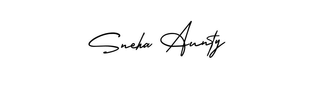 AmerikaSignatureDemo-Regular is a professional signature style that is perfect for those who want to add a touch of class to their signature. It is also a great choice for those who want to make their signature more unique. Get Sneha Aunty name to fancy signature for free. Sneha Aunty signature style 3 images and pictures png