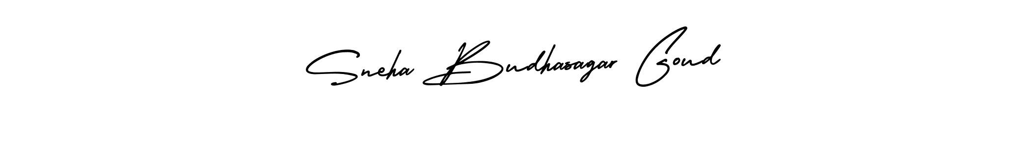 Create a beautiful signature design for name Sneha Budhasagar Goud. With this signature (AmerikaSignatureDemo-Regular) fonts, you can make a handwritten signature for free. Sneha Budhasagar Goud signature style 3 images and pictures png