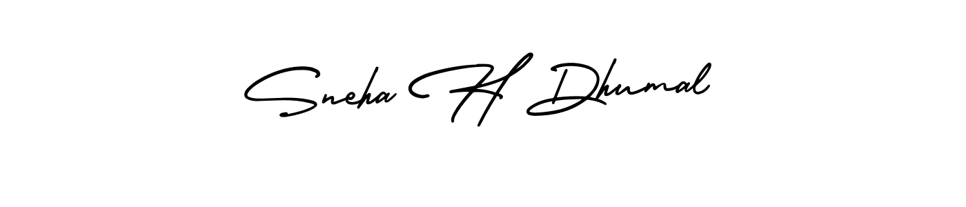 Also we have Sneha H Dhumal name is the best signature style. Create professional handwritten signature collection using AmerikaSignatureDemo-Regular autograph style. Sneha H Dhumal signature style 3 images and pictures png