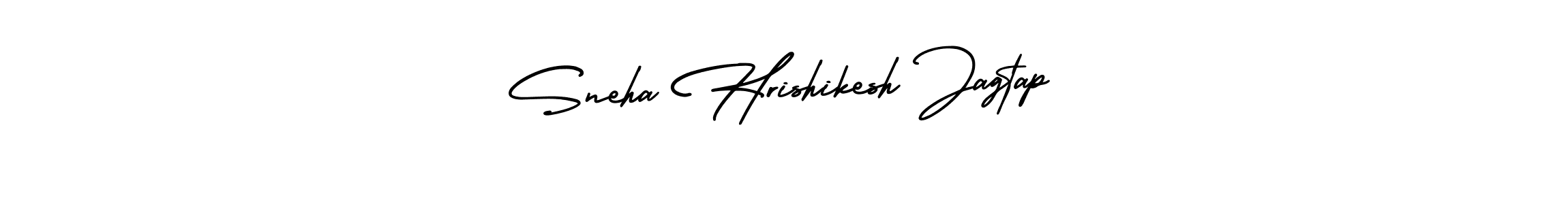 It looks lik you need a new signature style for name Sneha Hrishikesh Jagtap. Design unique handwritten (AmerikaSignatureDemo-Regular) signature with our free signature maker in just a few clicks. Sneha Hrishikesh Jagtap signature style 3 images and pictures png