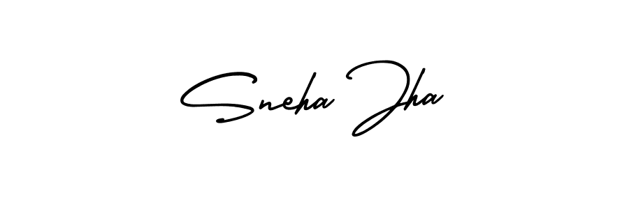 Create a beautiful signature design for name Sneha Jha. With this signature (AmerikaSignatureDemo-Regular) fonts, you can make a handwritten signature for free. Sneha Jha signature style 3 images and pictures png