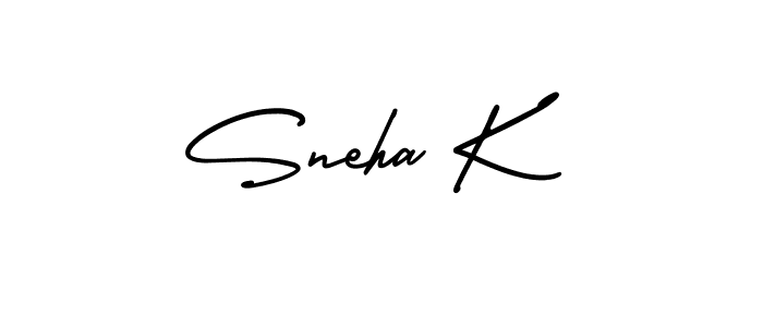 Best and Professional Signature Style for Sneha K. AmerikaSignatureDemo-Regular Best Signature Style Collection. Sneha K signature style 3 images and pictures png