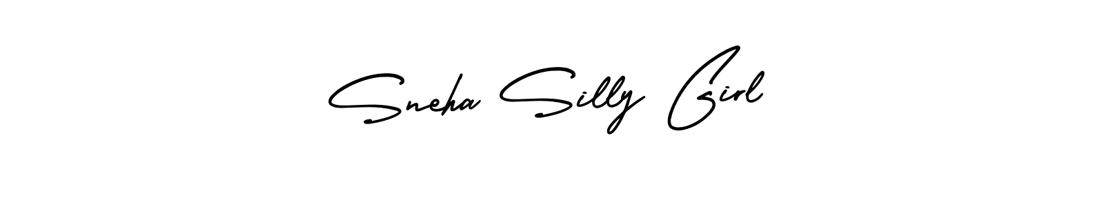 Also You can easily find your signature by using the search form. We will create Sneha Silly Girl name handwritten signature images for you free of cost using AmerikaSignatureDemo-Regular sign style. Sneha Silly Girl signature style 3 images and pictures png