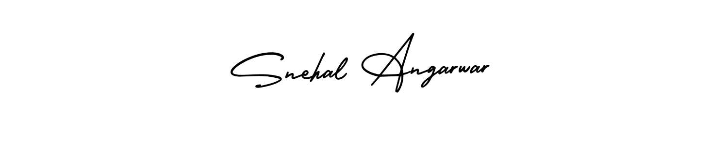 Best and Professional Signature Style for Snehal Angarwar. AmerikaSignatureDemo-Regular Best Signature Style Collection. Snehal Angarwar signature style 3 images and pictures png