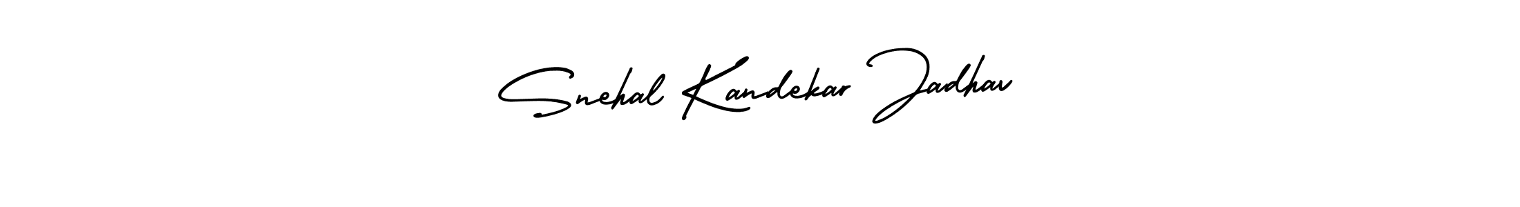 See photos of Snehal Kandekar Jadhav official signature by Spectra . Check more albums & portfolios. Read reviews & check more about AmerikaSignatureDemo-Regular font. Snehal Kandekar Jadhav signature style 3 images and pictures png