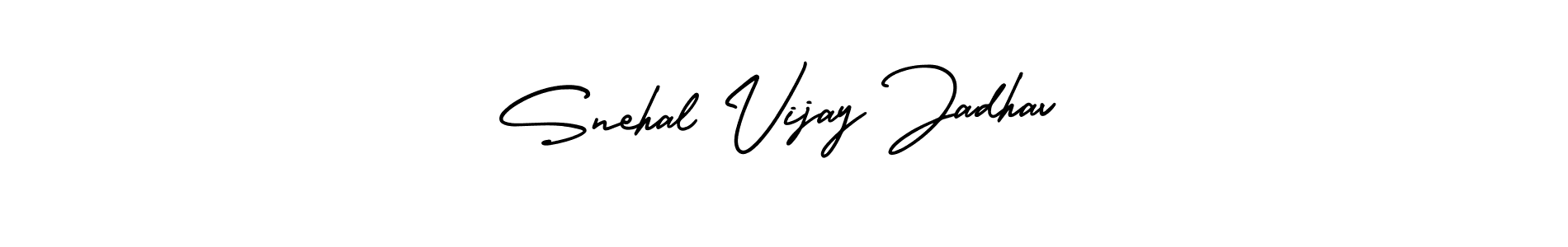 Use a signature maker to create a handwritten signature online. With this signature software, you can design (AmerikaSignatureDemo-Regular) your own signature for name Snehal Vijay Jadhav. Snehal Vijay Jadhav signature style 3 images and pictures png