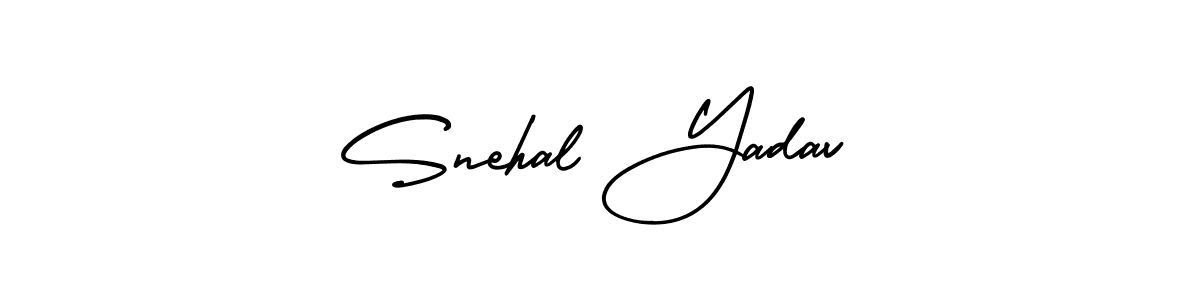 How to Draw Snehal Yadav signature style? AmerikaSignatureDemo-Regular is a latest design signature styles for name Snehal Yadav. Snehal Yadav signature style 3 images and pictures png