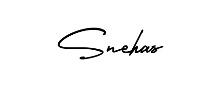 You should practise on your own different ways (AmerikaSignatureDemo-Regular) to write your name (Snehas) in signature. Don't let someone else do it for you. Snehas signature style 3 images and pictures png