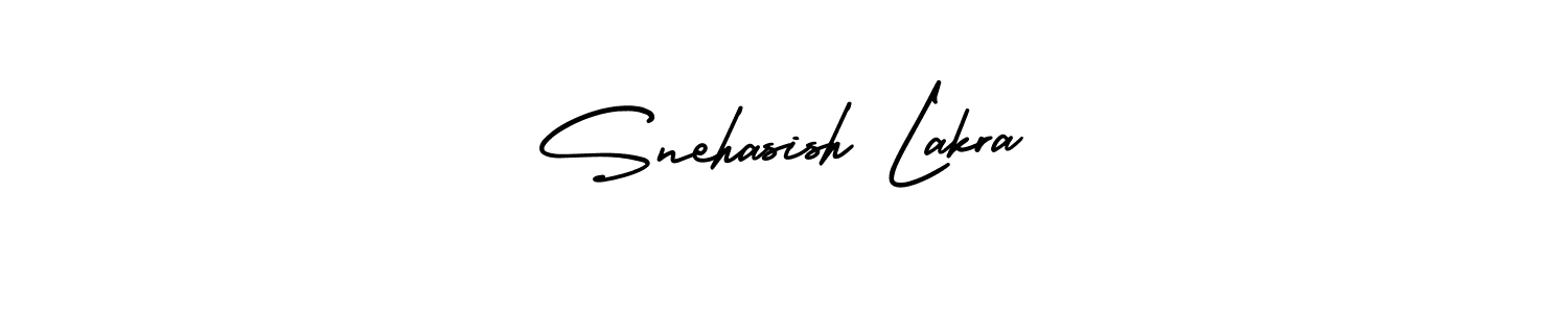 How to make Snehasish Lakra signature? AmerikaSignatureDemo-Regular is a professional autograph style. Create handwritten signature for Snehasish Lakra name. Snehasish Lakra signature style 3 images and pictures png